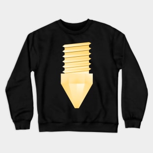 3D Printer Brass Nozzle Crewneck Sweatshirt